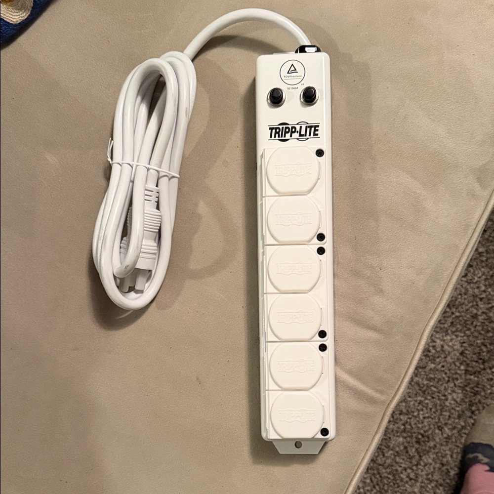 Hospital Grade Tripp Lite White Surge Protector Power Strip